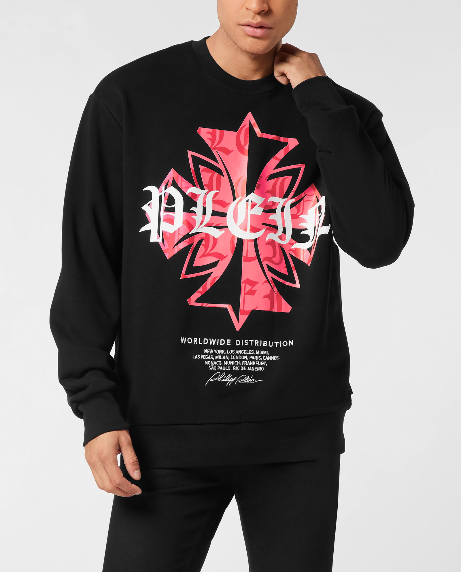 Czarna bluza z nadrukiem - Image #0