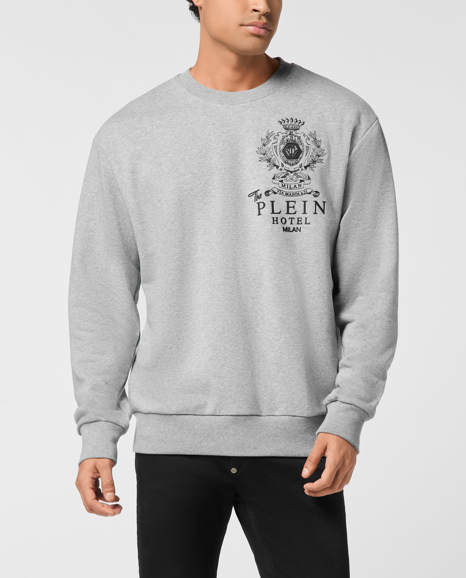 Szara bluza z logo - Image #0