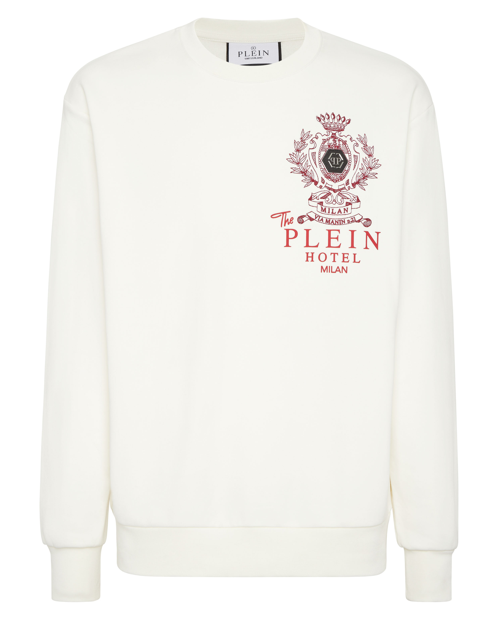 Biała bluza z logo - Image #1