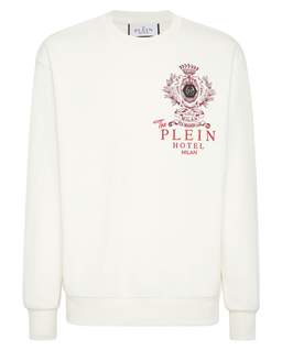 Biała bluza z logo - Image #1