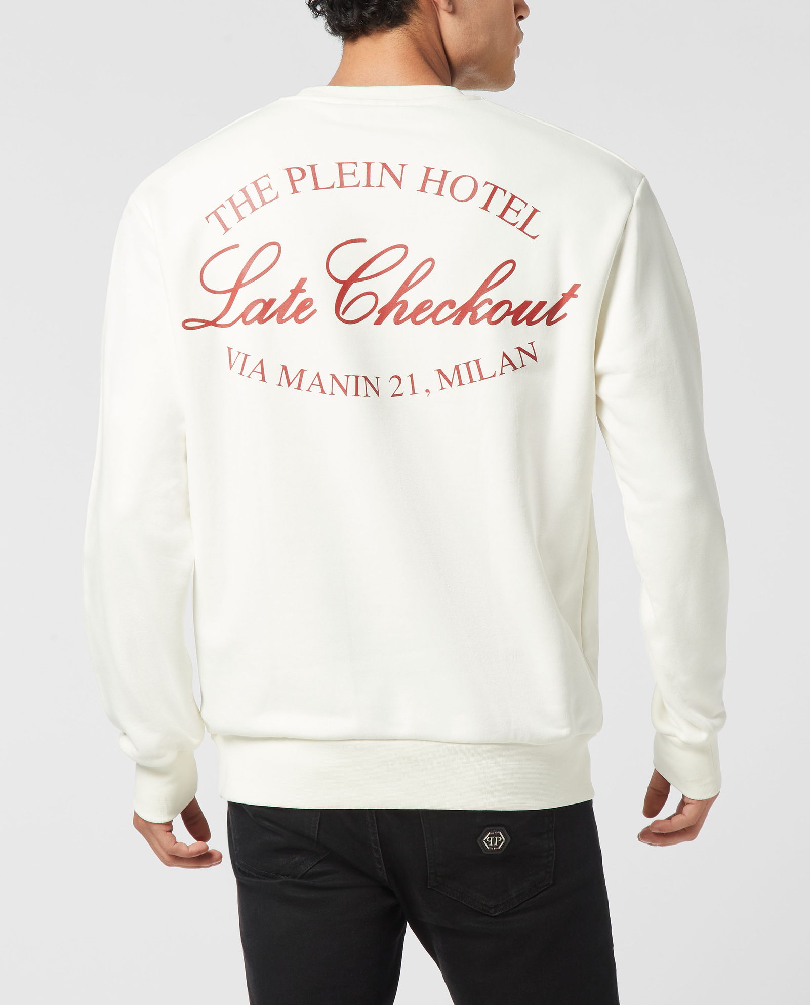 Biała bluza z logo - Image #3