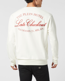 Biała bluza z logo - Image #3