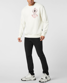 Biała bluza z logo - Image #2