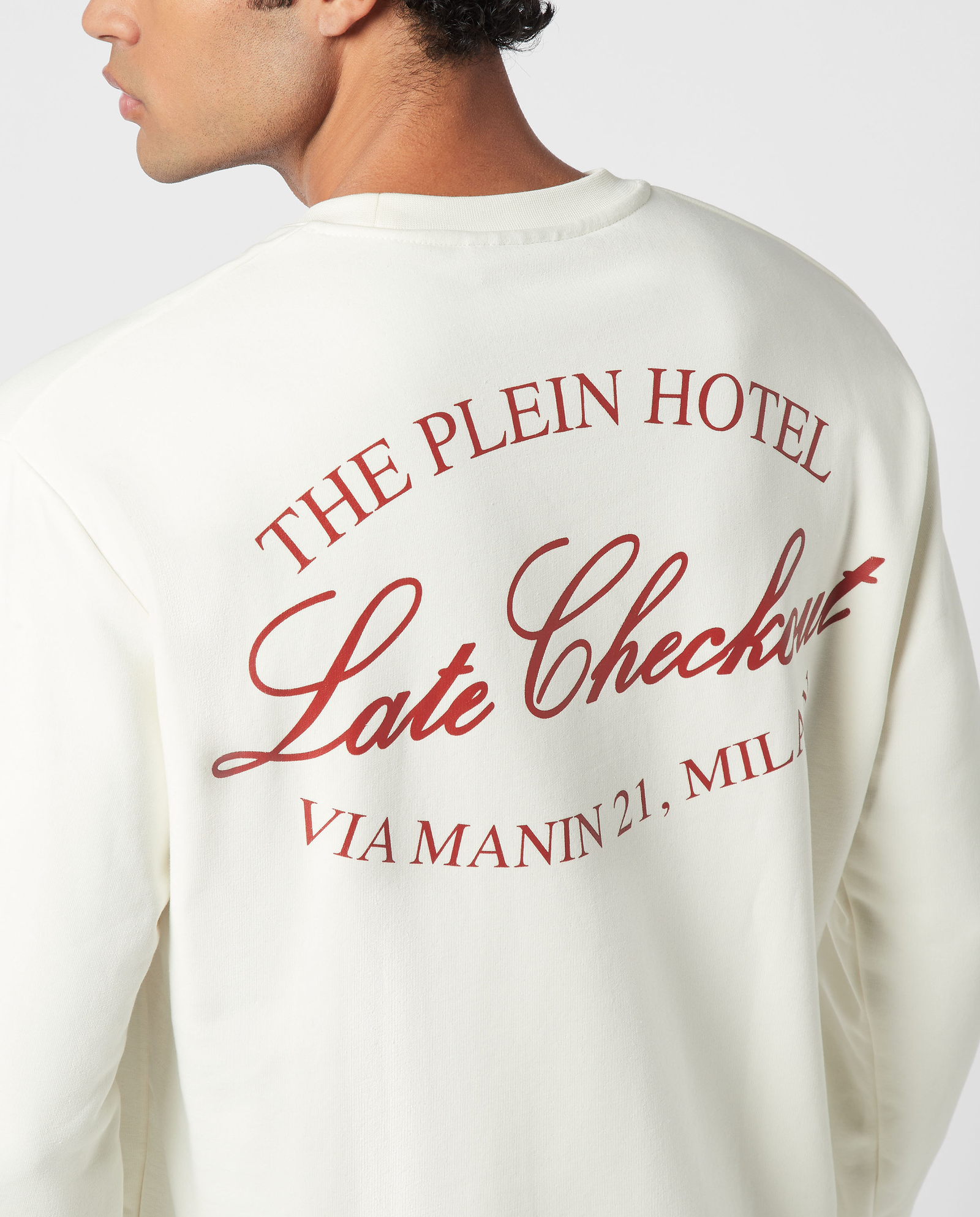 Biała bluza z logo - Image #5