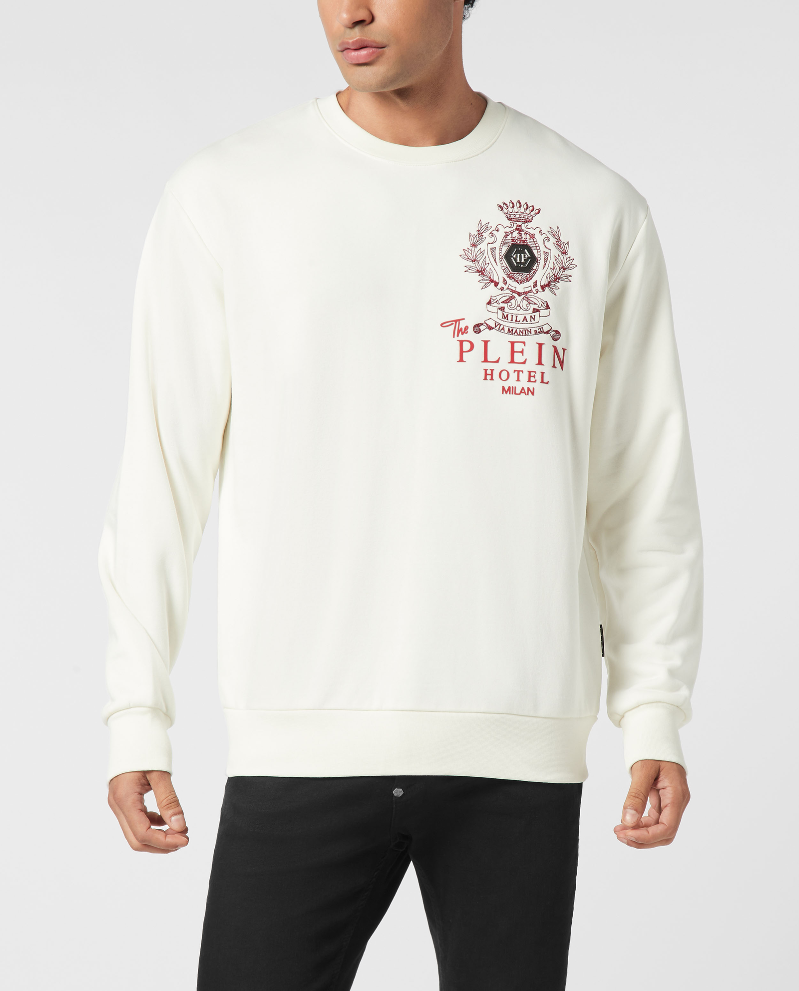 Biała bluza z logo - Image #0