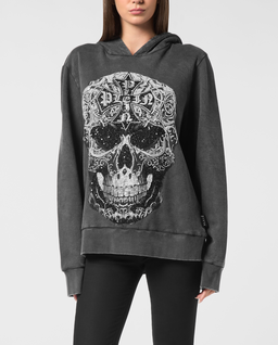 Bluza z kapturem Baroque Skull - Image #0