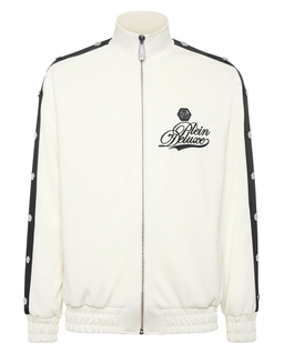 Kremowa bluza z logo - Image #5