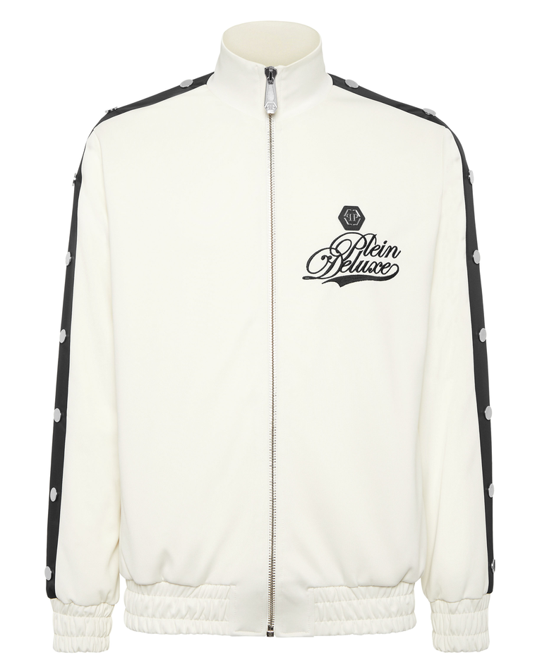 Kremowa bluza z logo - Image #5