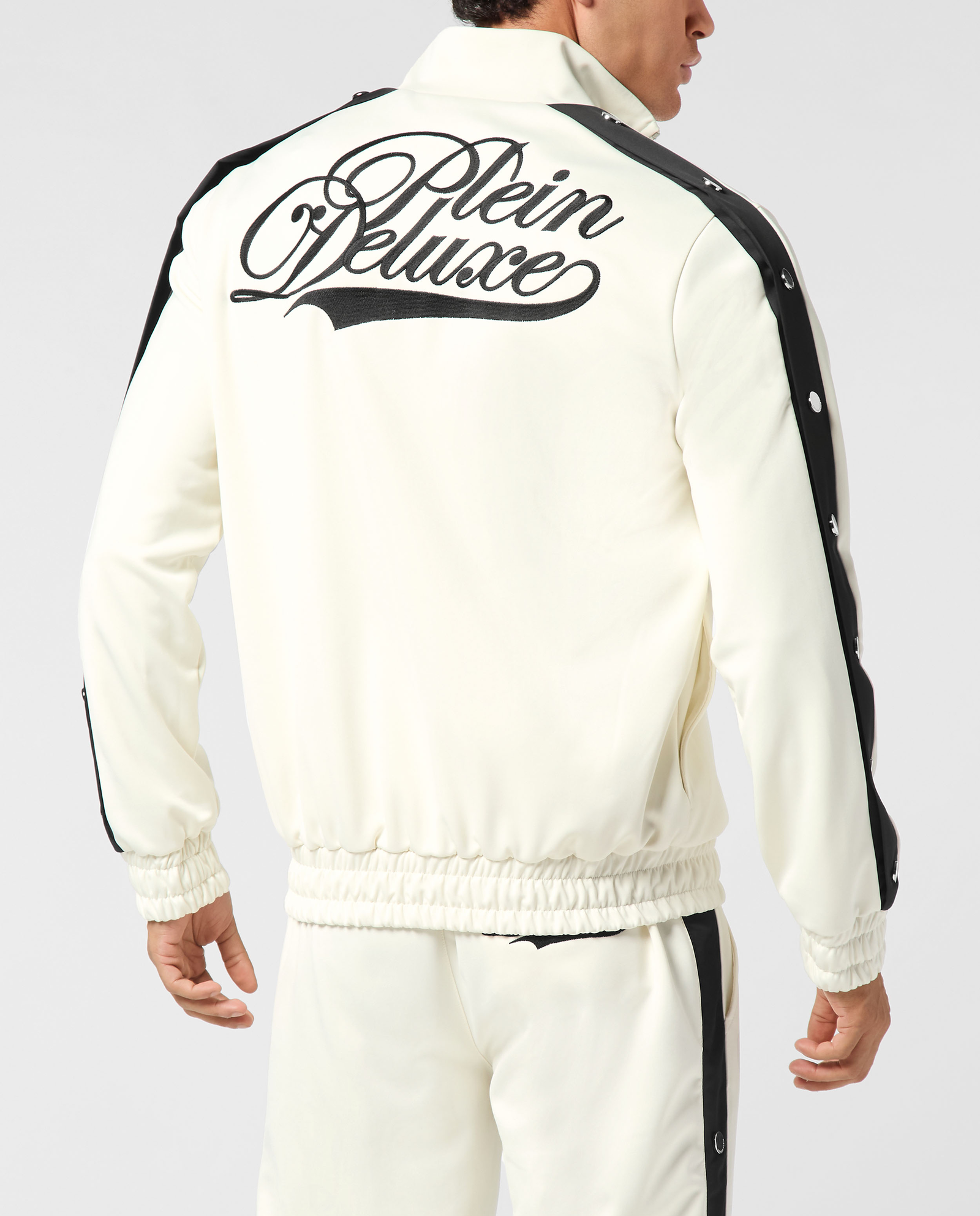 Kremowa bluza z logo - Image #1