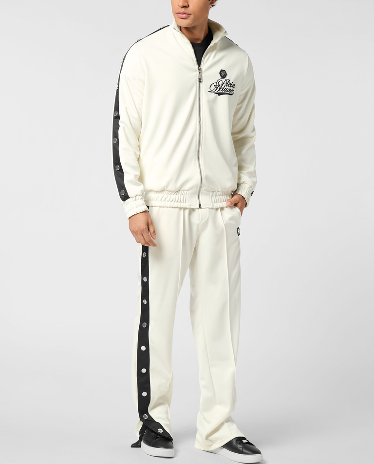 Kremowa bluza z logo - Image #2