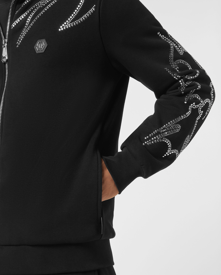 Czarna bluza dresowa Texas Studs - Image #4