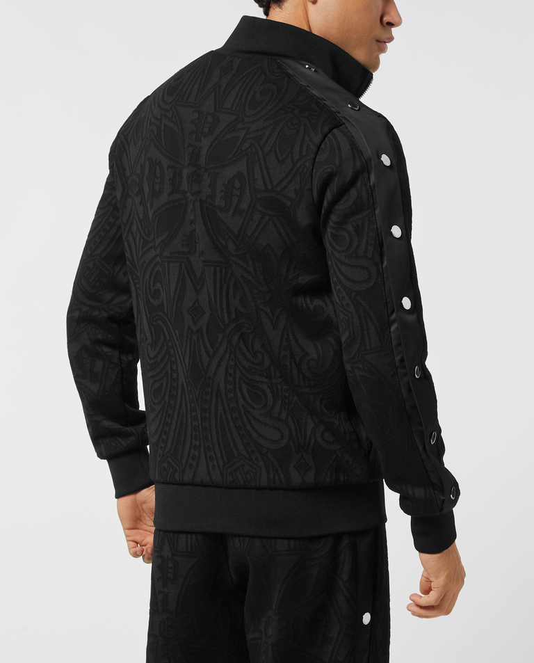 Żakardowa bluza z logo