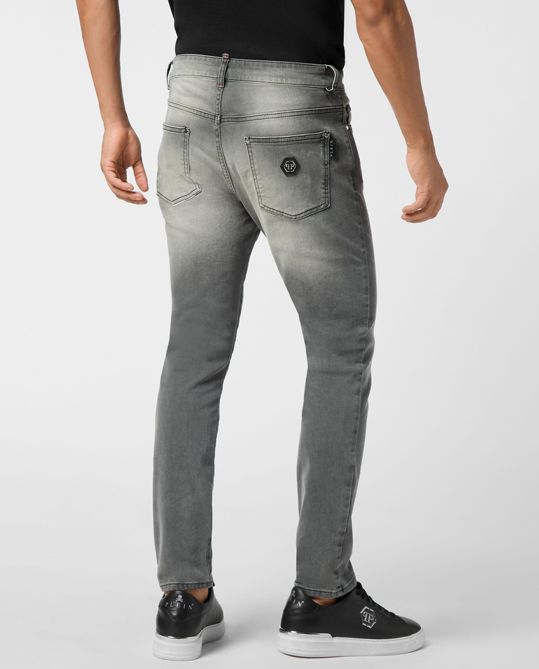 Szare jeansy Skinny