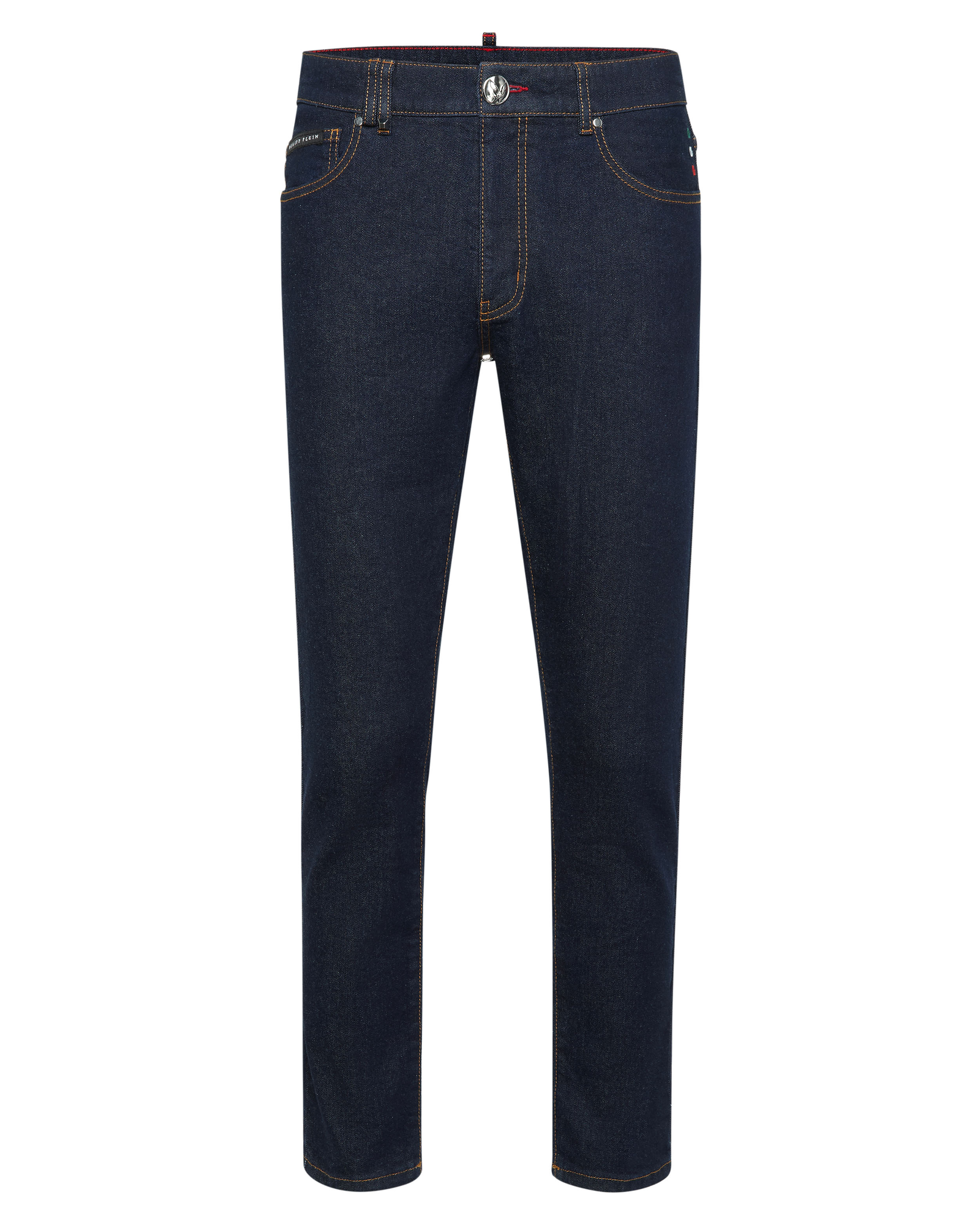 Granatowe jeansy Skinny - Image #4