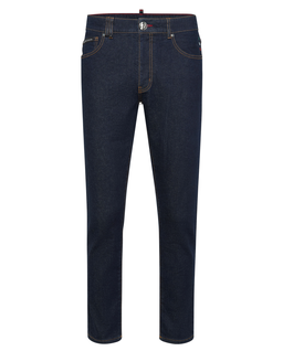 Granatowe jeansy Skinny - Image #4