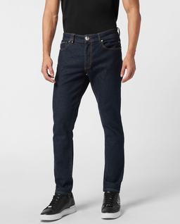 Granatowe jeansy Skinny - Image #0