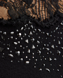Czarny sweter z aplikacją - Image #3