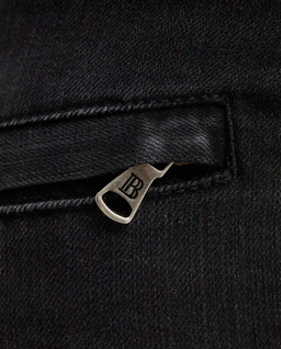 Czarne jeansy z logo - Image #3
