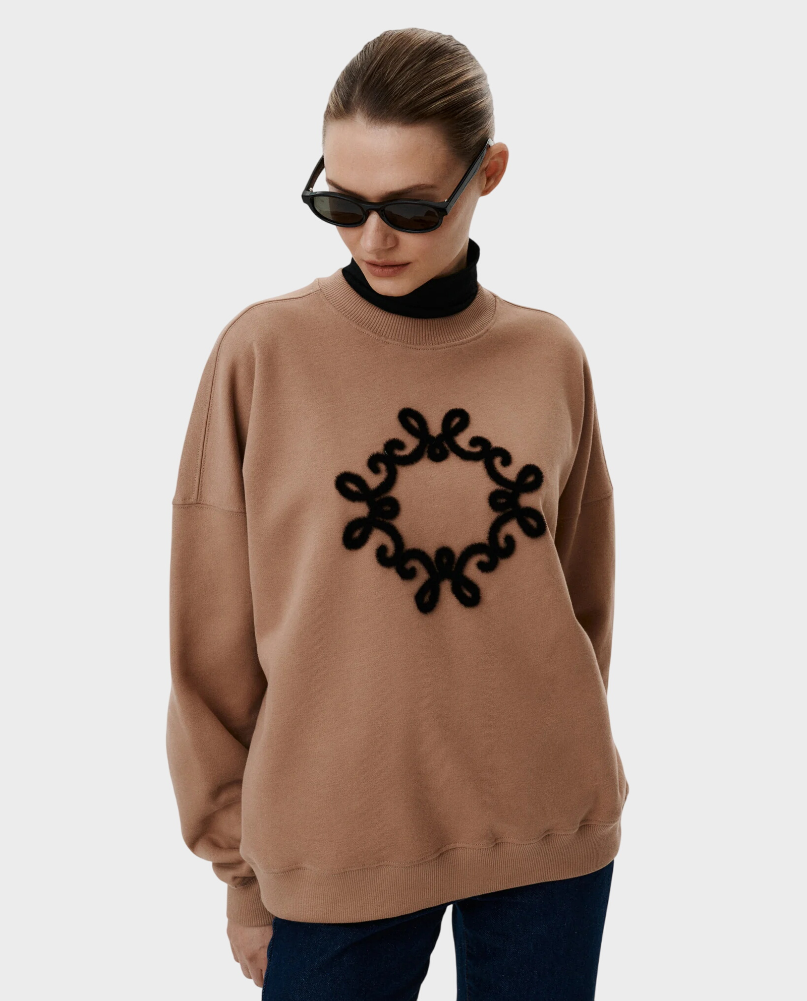 Camelowa bluza oversize Onera - Image #0