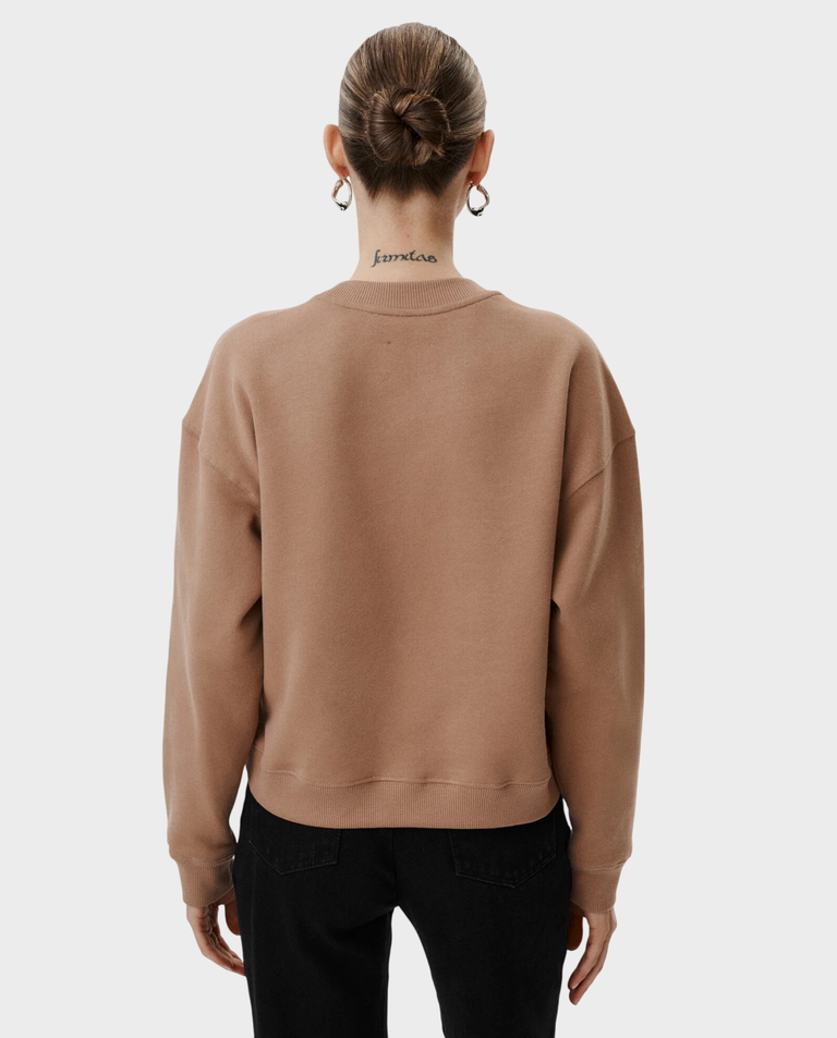 Camelowa bluza z monogramem Velena - Image #2