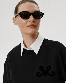 Czarna bluza z monogramem Velena - Image #3