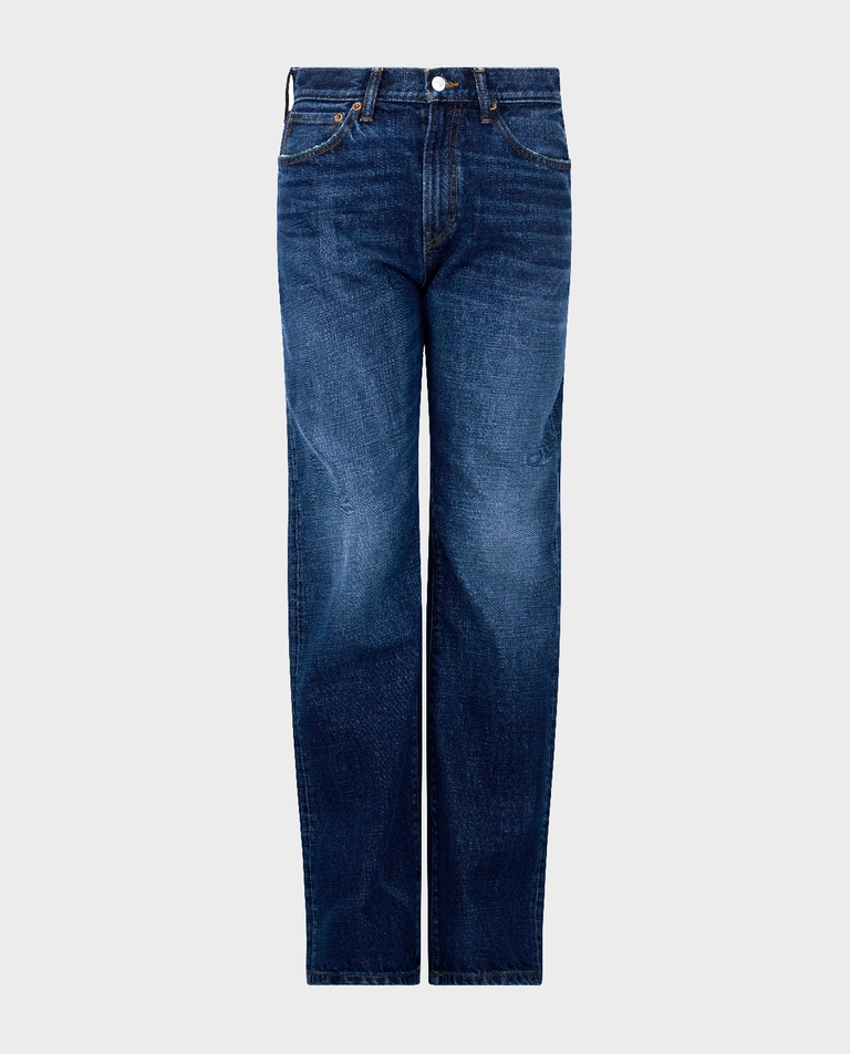 Granatowe jeasny Straight Fit - Image #0
