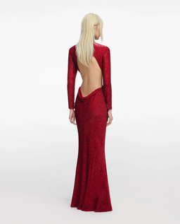 Czerwona sukienka maxi - Image #2