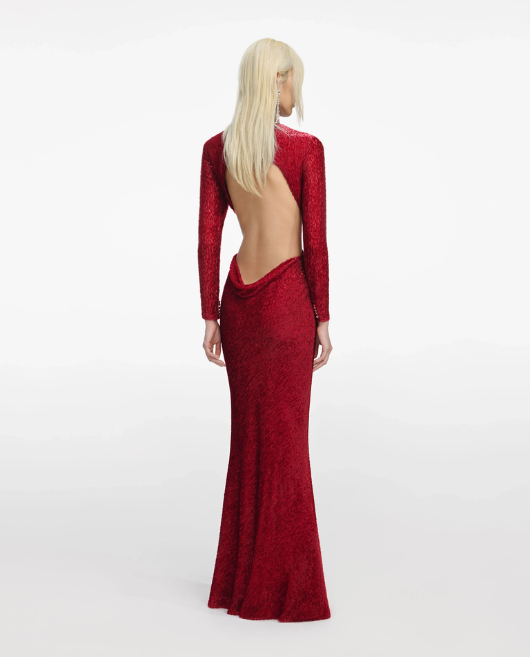 Czerwona sukienka maxi - Image #2