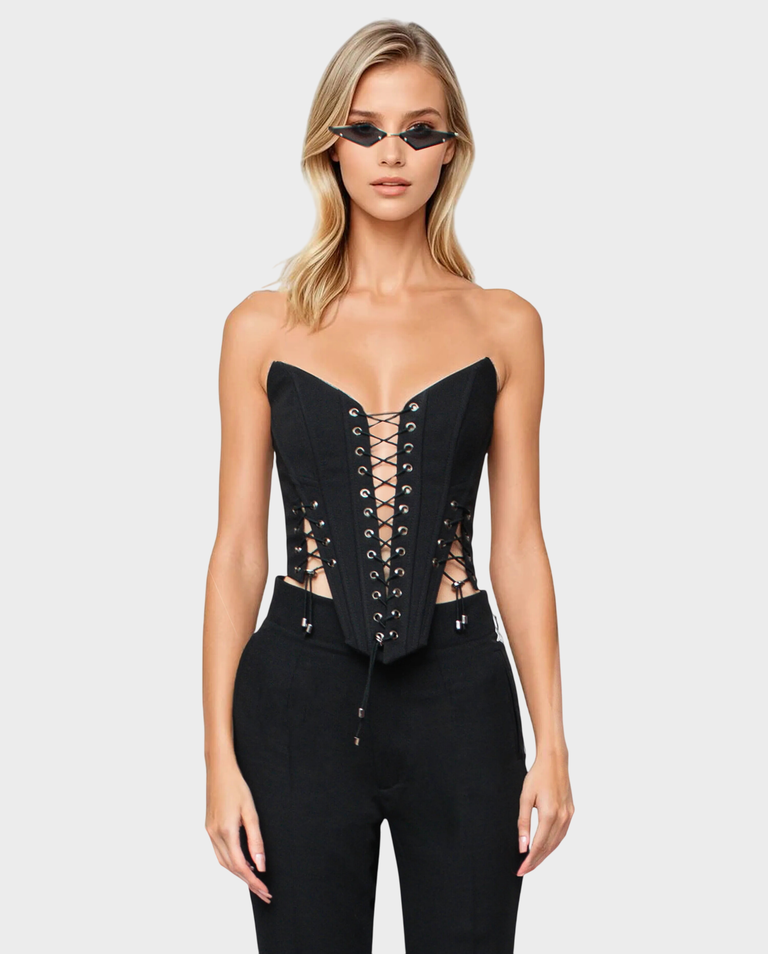 Czarny gorset Glam Witch - Image #0