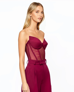 Burgundowy gorset Glam Witch - Image #3