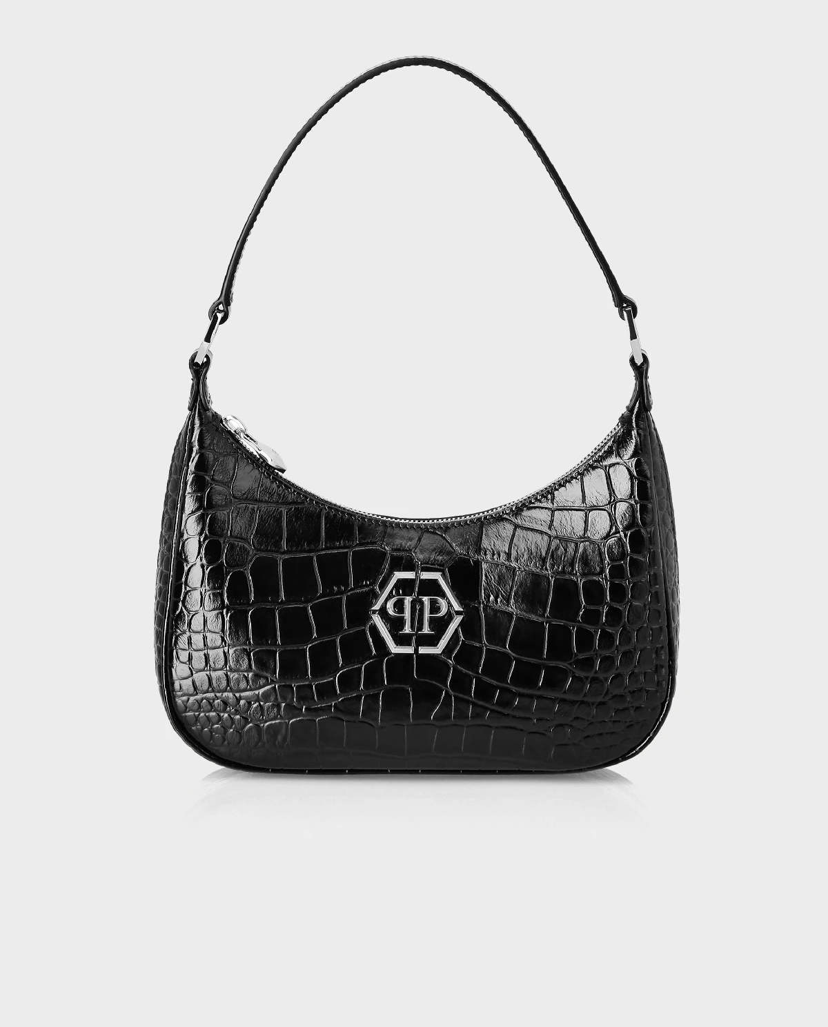 Czarna torebka z tłoczonej skóry Cocco - Image #0