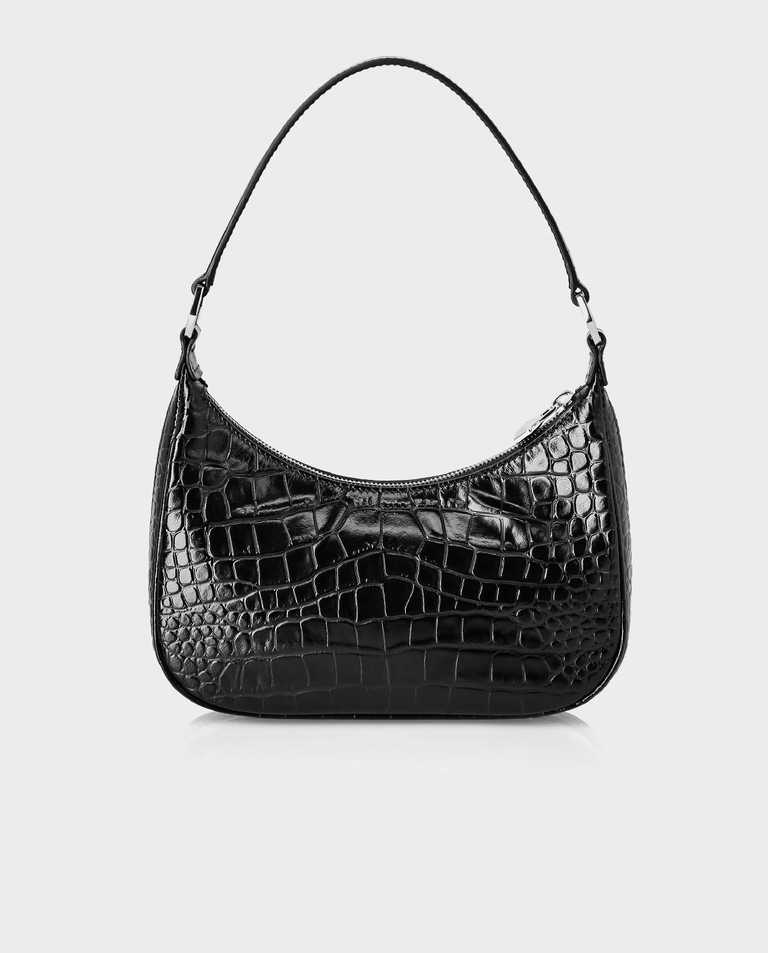 Czarna torebka z tłoczonej skóry Cocco - Image #2