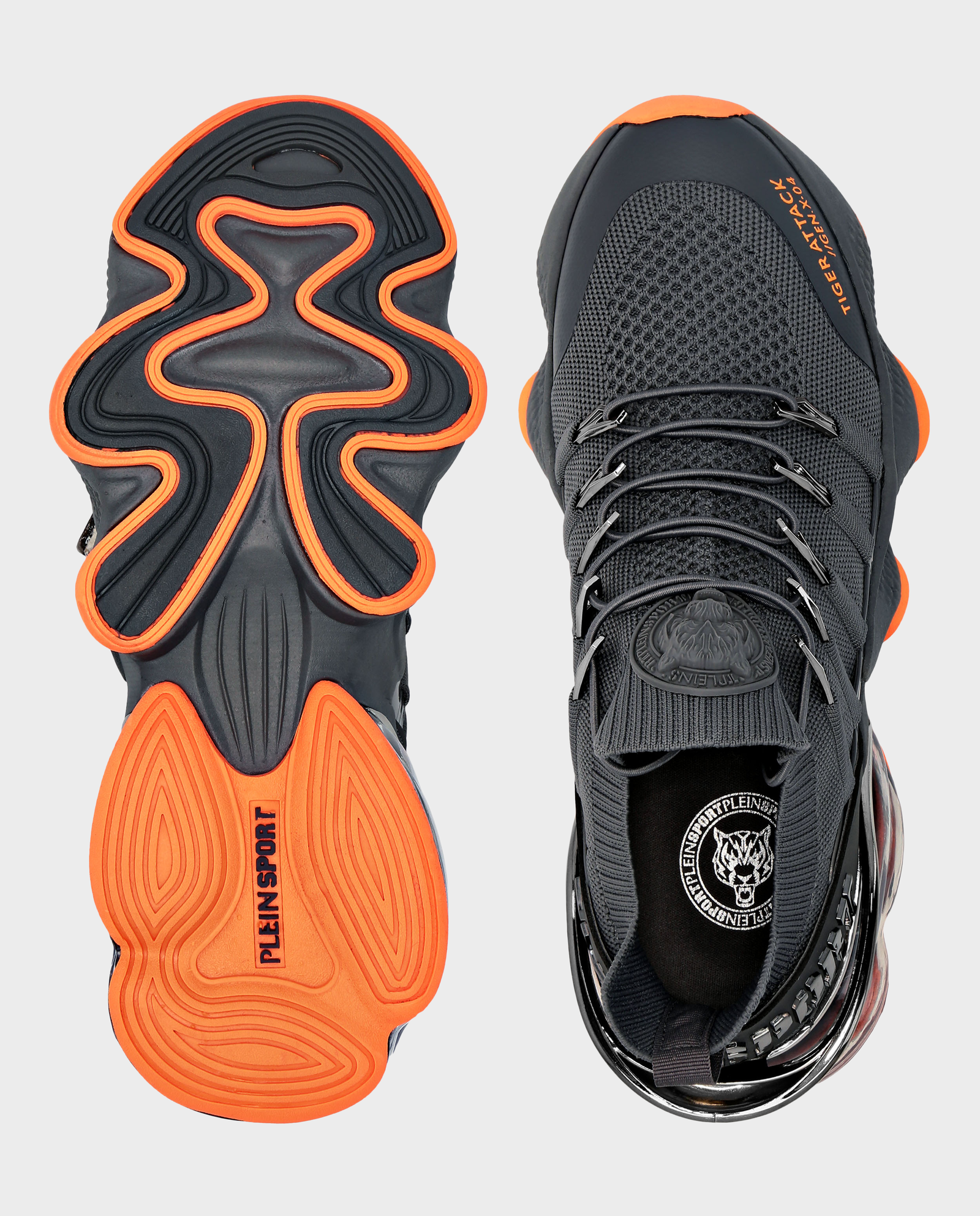 Szare sneakersy Tiger Attack - Image #3