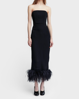 Czarna ołówkowa sukienka midi Minelli - Image #0