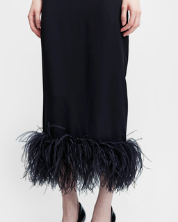 Czarna ołówkowa sukienka midi Minelli - Image #4