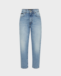 Niebieskie jeansy Mom Fit - Image #0