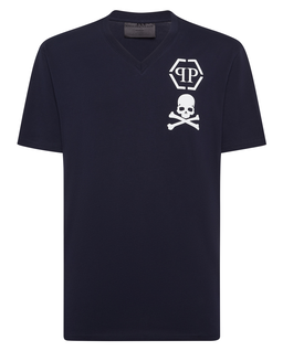 T-shirt z dekoltem w serek - Image #1
