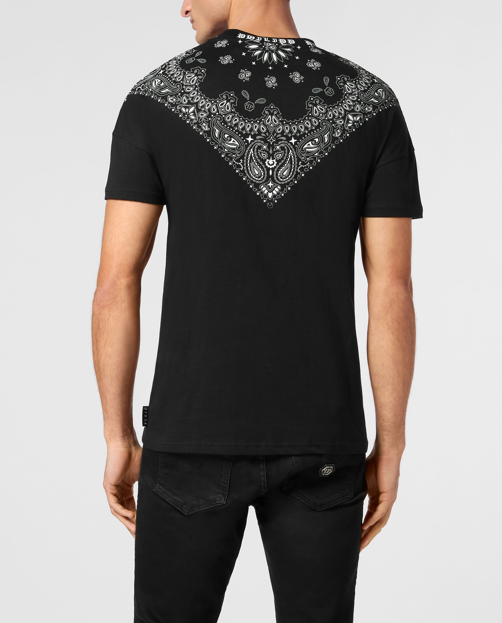 T-shirt z nadrukiem bandany - Image #2