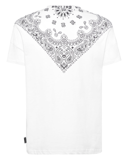 T-shirt z nadrukiem bandany - Image #3