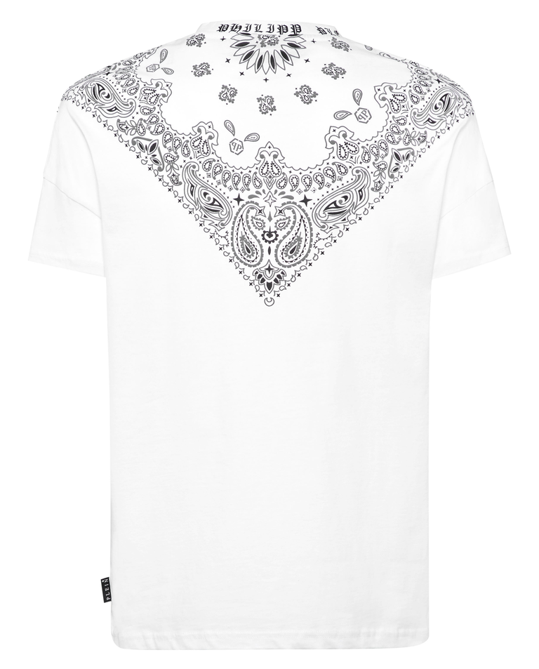 T-shirt z nadrukiem bandany - Image #3