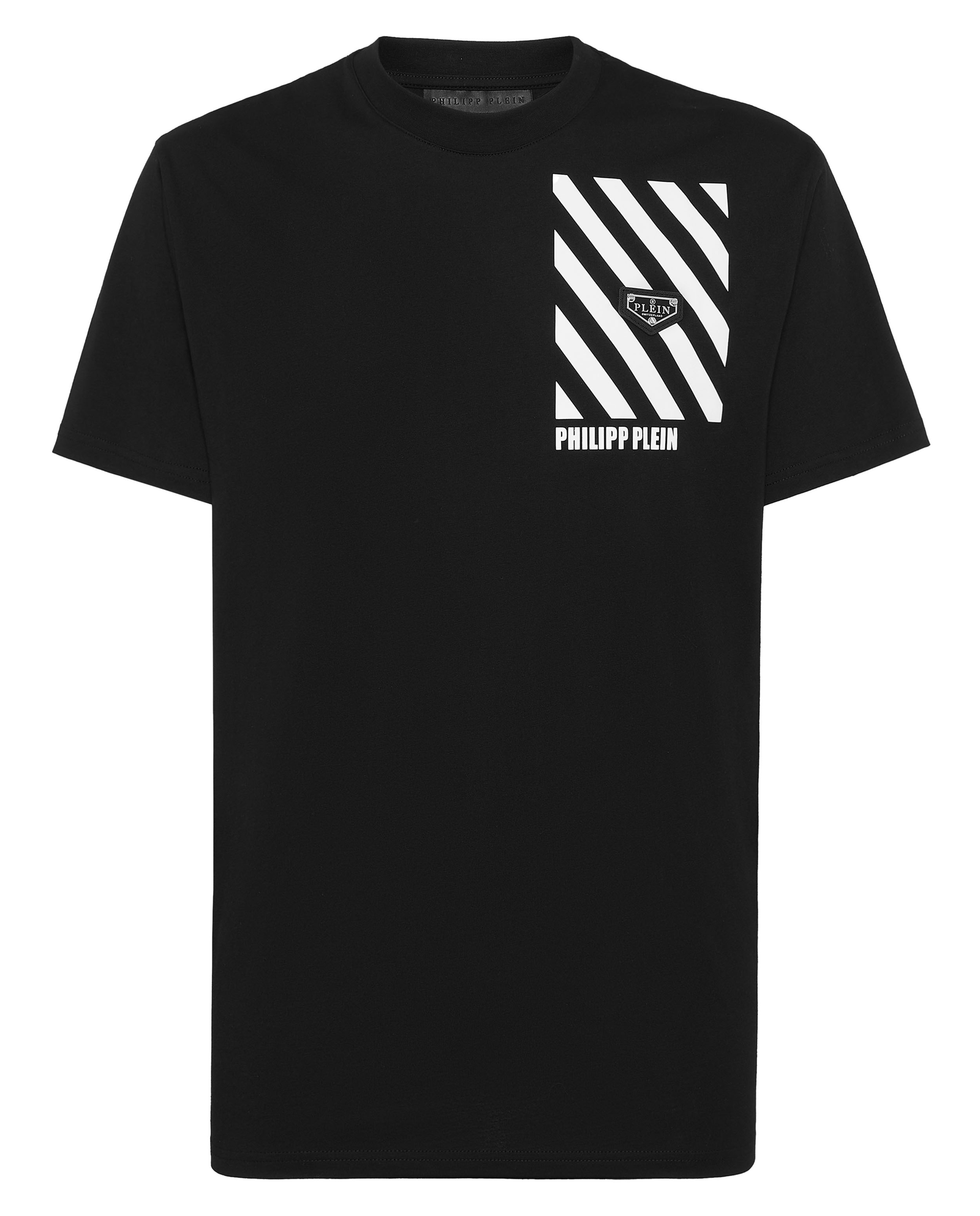 Czarny t-shirt z nadrukiem - Image #1