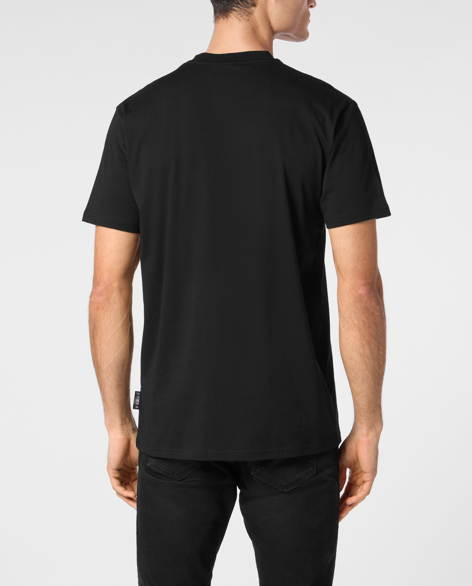 Czarny t-shirt z nadrukiem - Image #2