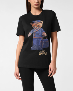 Czarny t-shirt Teddy Doorman - Image #0
