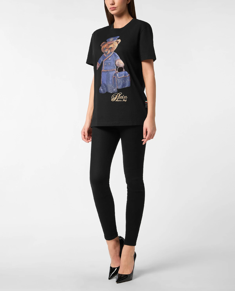 Czarny t-shirt Teddy Doorman - Image #2