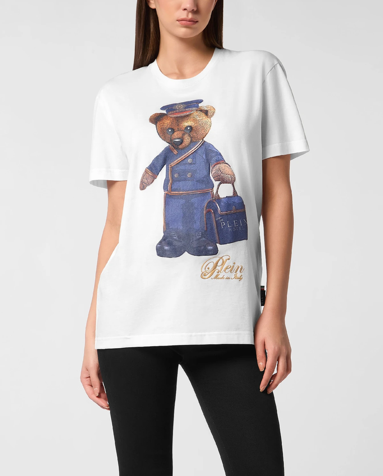 Biały t-shirt Teddy Doorman - Image #0