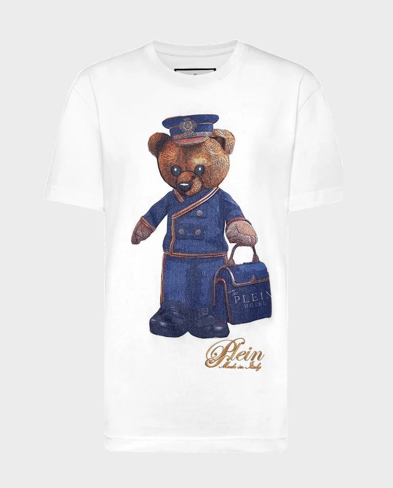 Biały t-shirt Teddy Doorman - Image #1