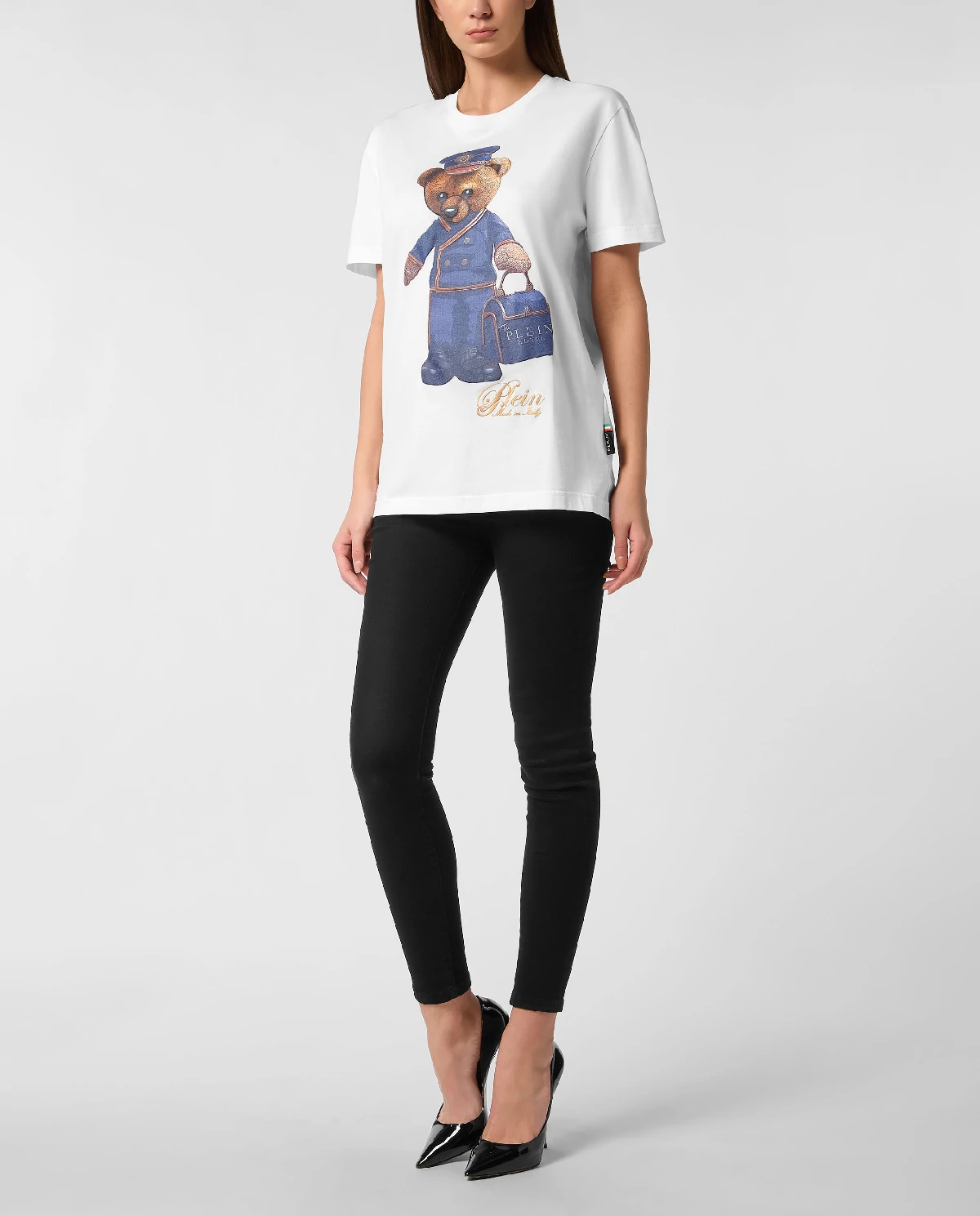 Biały t-shirt Teddy Doorman - Image #2