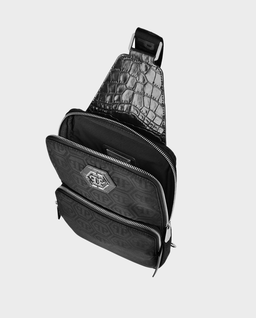 Czarna torebka crossbody Monogram - Image #3