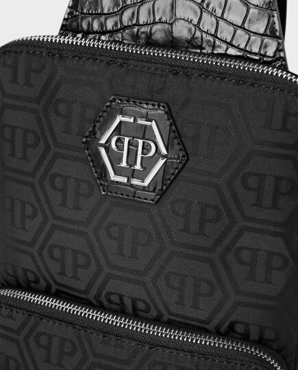 Czarna torebka crossbody Monogram - Image #4