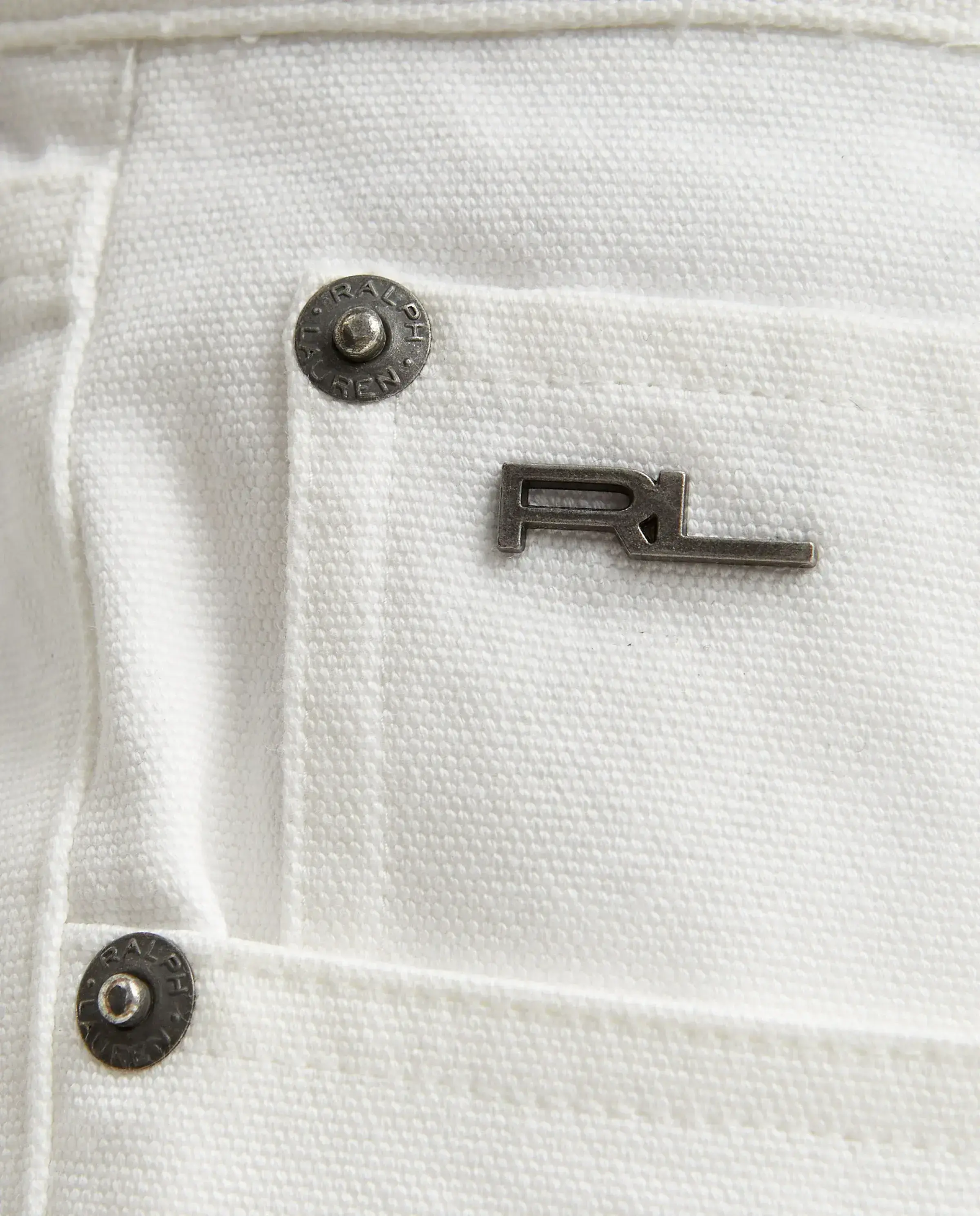 Białe jeansy z logo - Image #3